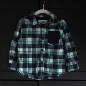 Genuine Kids From Oshkosh | Boys Long Roll Sleeve Plaid Shirt